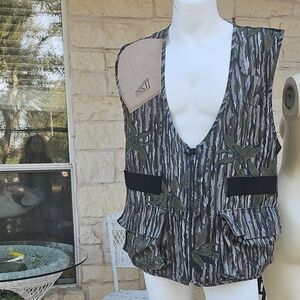 Vintage PAST P.A.S.T. Corp Missouri USA Camo Shooting Hunt Vest with Pockets XL